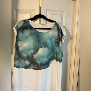 White dress Tee. Sz xl